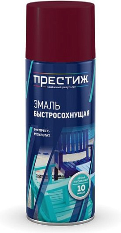 Эмаль аэрозольная Престиж, акриловая, бордовая, 520 мл купить в СОМ