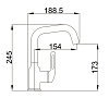 Смеситель для раковины Haiba HB10825-3, латунь, графит купить в СОМ