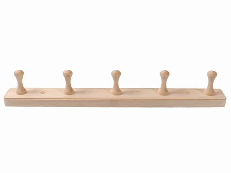 Вешалка для бани 5 рожковая 500х90 купить в СОМ