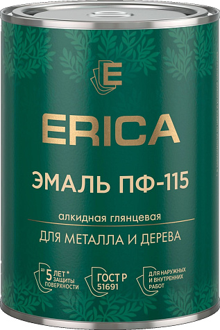 Эмаль ПФ-115 Erica, фисташковая, 0.8 кг купить в СОМ