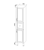 Пенал напольный Iddis Oxford OXF36W0i97, белый, 36 см купить в СОМ