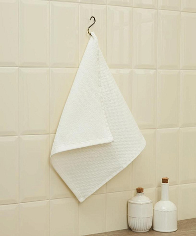 Полотенце Fine Line 40х55 махрово-вафельное кремовое купить в СОМ