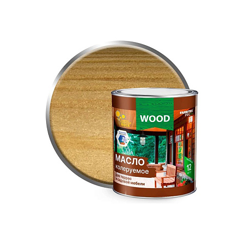 Масло Farbitex Profi Wood для террас и садовой мебели, бесцветный, 0.9 л купить в СОМ