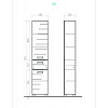 Пенал напольный Vigo Diana 40, белый купить в СОМ