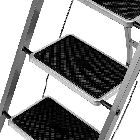 Стремянка Сибртех, 4 ступени, с полимерным покрытием, стальная купить в СОМ