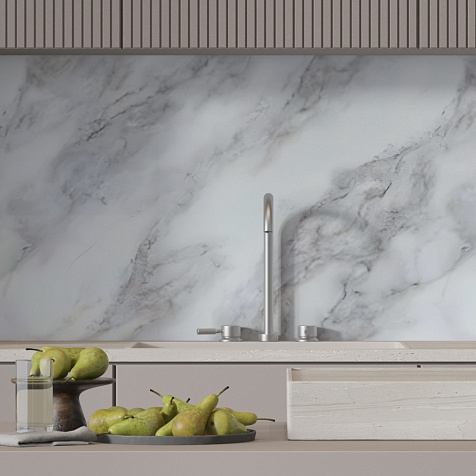 Фартук кухонный АБС Базис, Мрамор Классик, 3000х600х0,75мм купить в СОМ