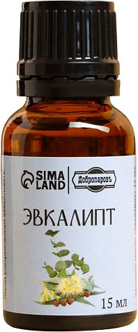 Масло эфирное Эвкалипт 15мл Добропаровъ в коробке купить в СОМ
